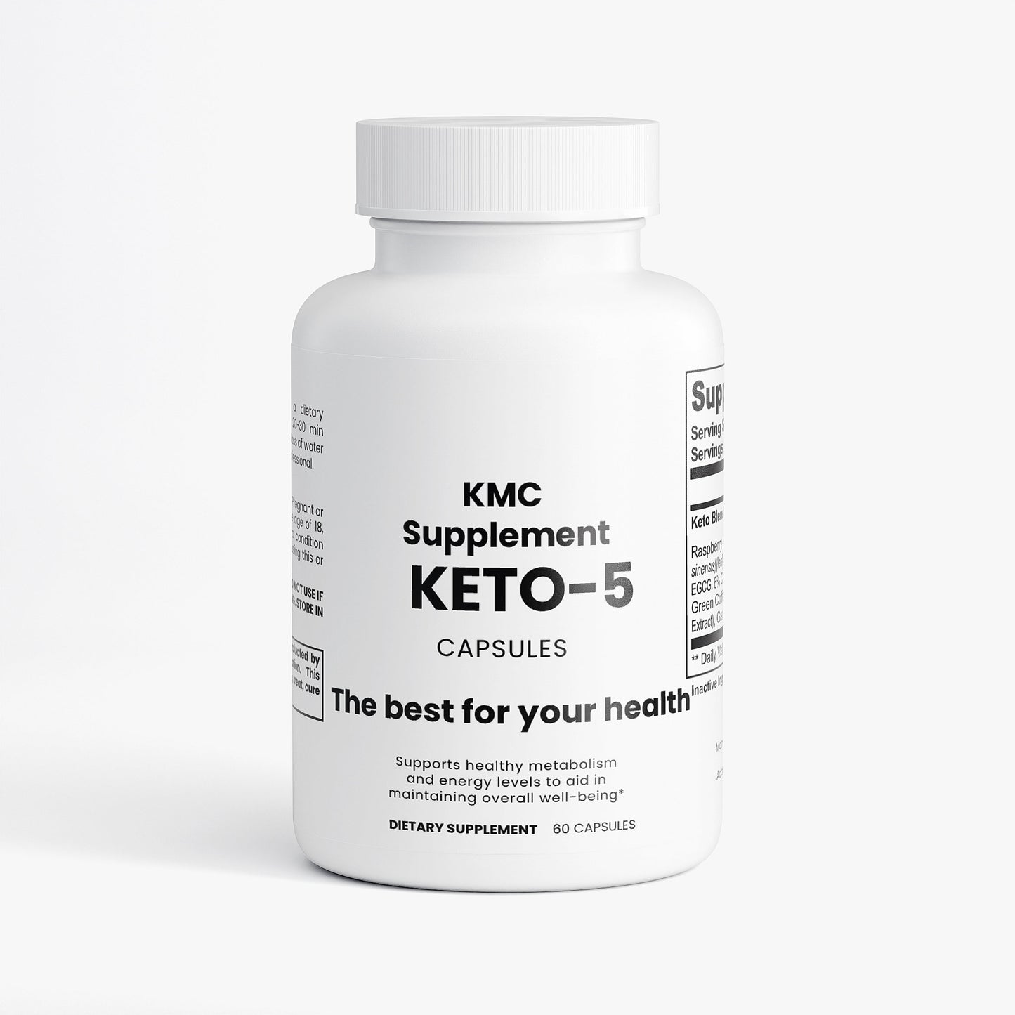 Natural keto capsules for energy, fat burning, and weight management