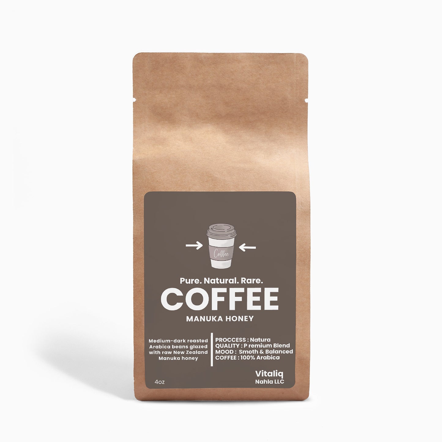 Immune boosting coffee with honey – Vitaliq Arabica blend