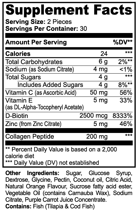Collagen Gummies Adults Vitamin - Rich Skin & Joint Support