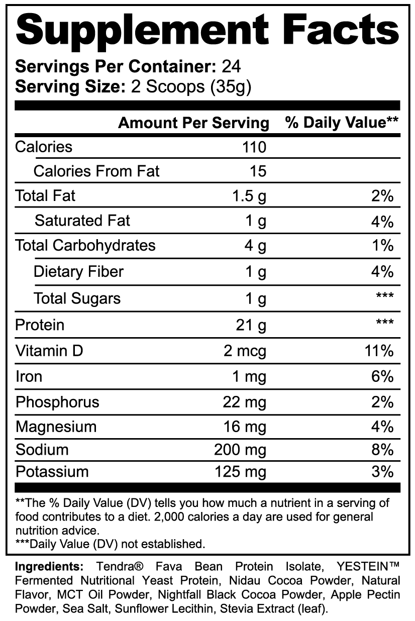 Vitaliq Plant Protein Chocolate – Dairy-Free Vegan Protein